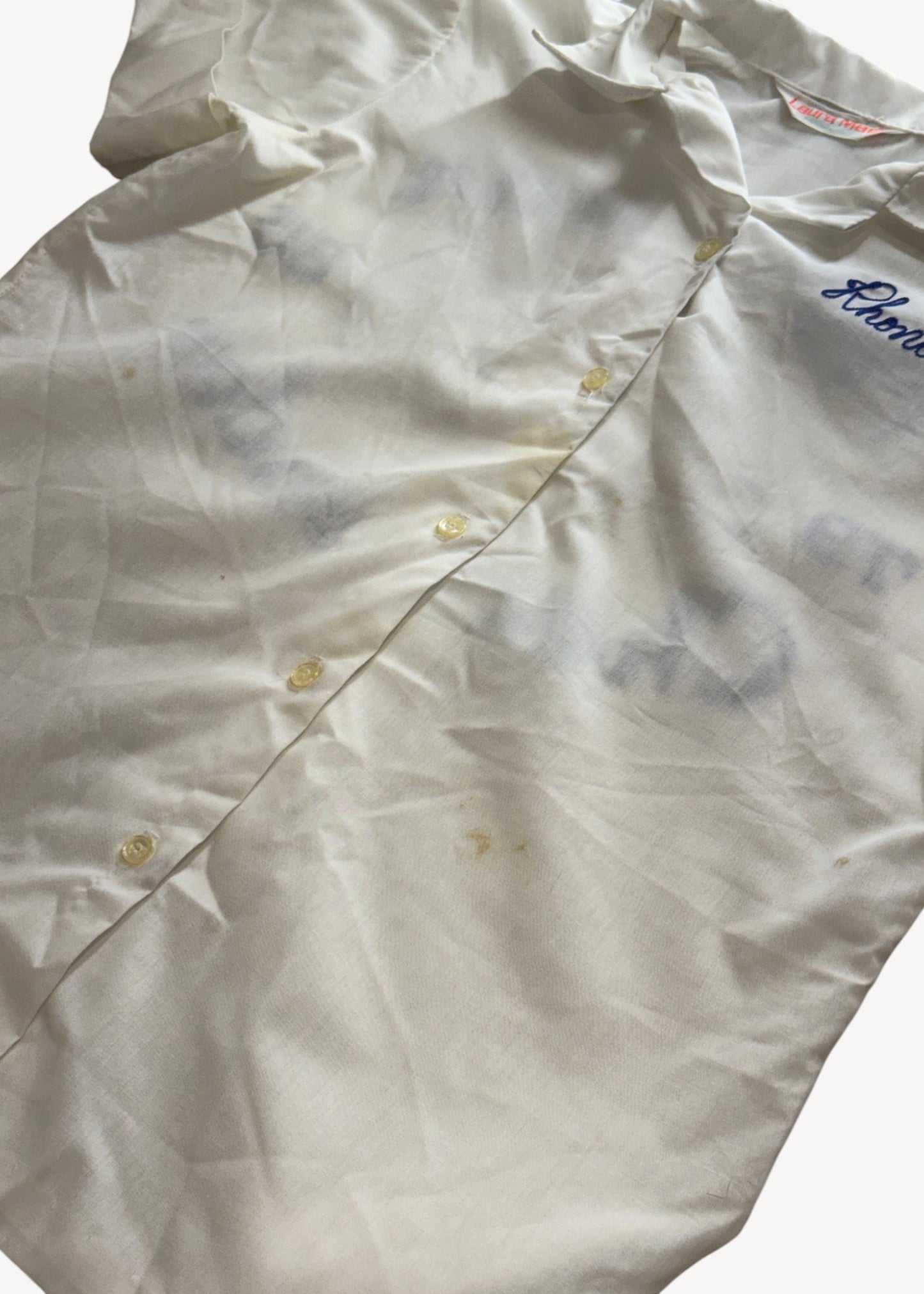 Vintage 1979 "Freshman Cheerleader" Chainstitched Button Up Shirt Size XS/S