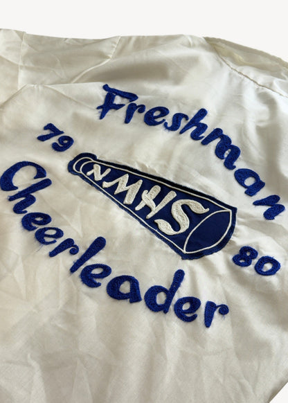 Vintage 1979 "Freshman Cheerleader" Chainstitched Button Up Shirt Size XS/S