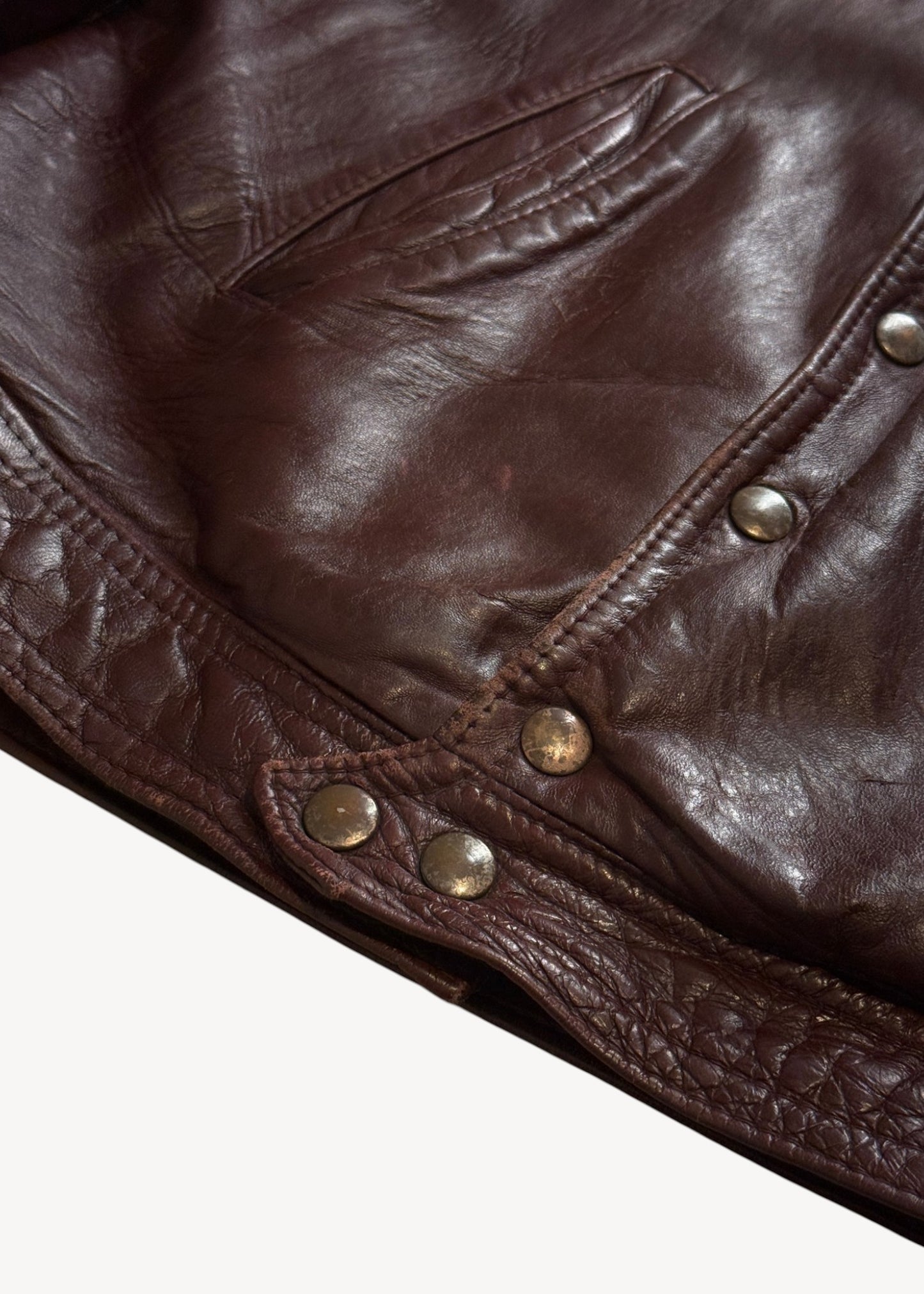 Vintage 1980s Centennial College "Civil Engineering" Leather Varsity Jacket Size S/M