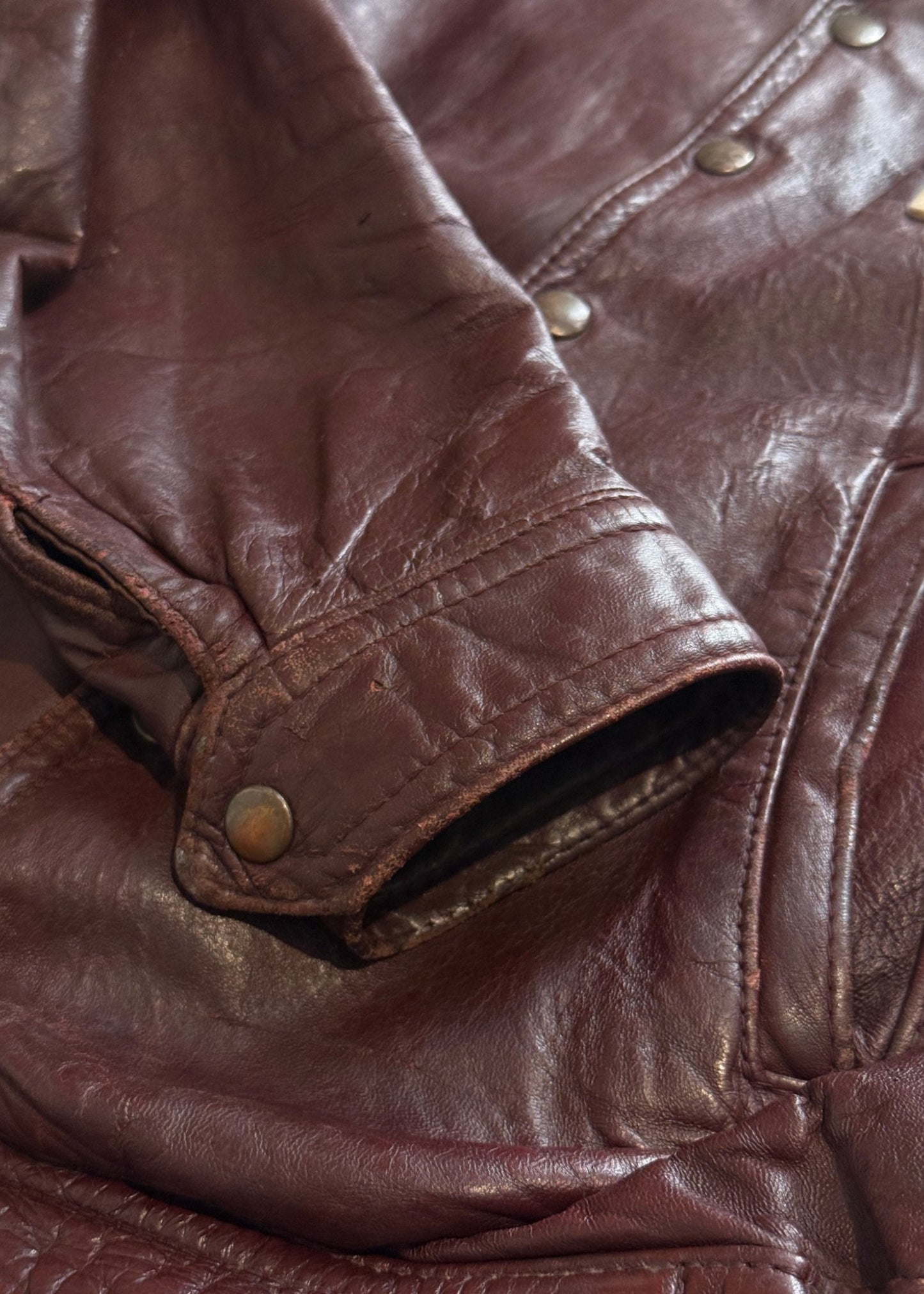 Vintage 1980s Centennial College "Civil Engineering" Leather Varsity Jacket Size S/M