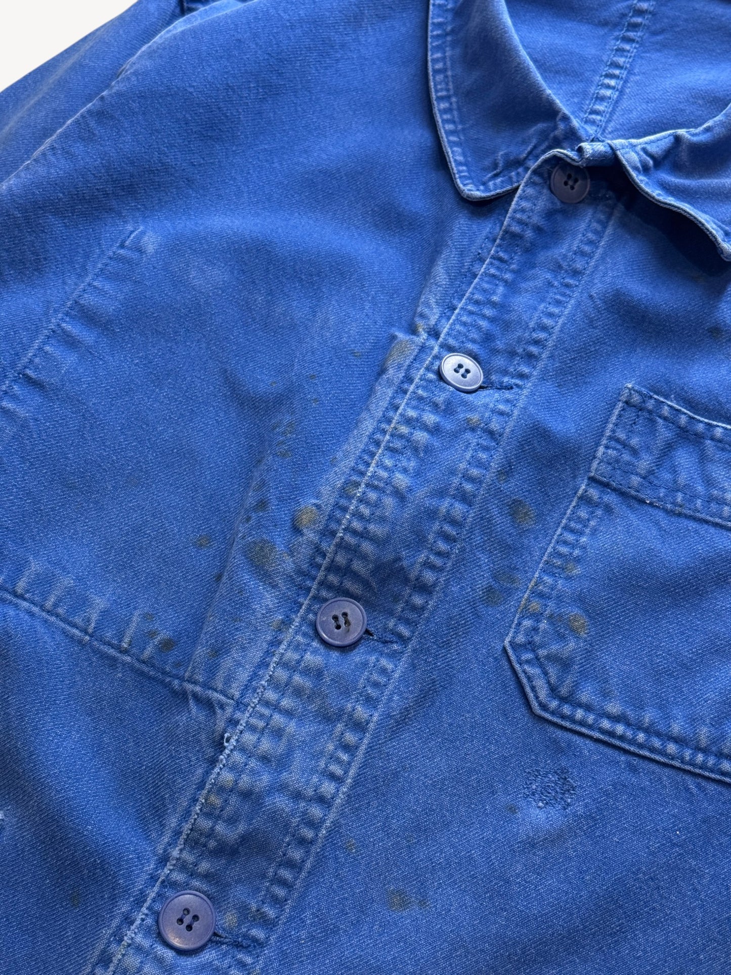 Vintage 1980s Bleu de Travail Chore Jacket Size S/M