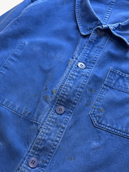 Vintage 1980s Bleu de Travail Chore Jacket Size S/M