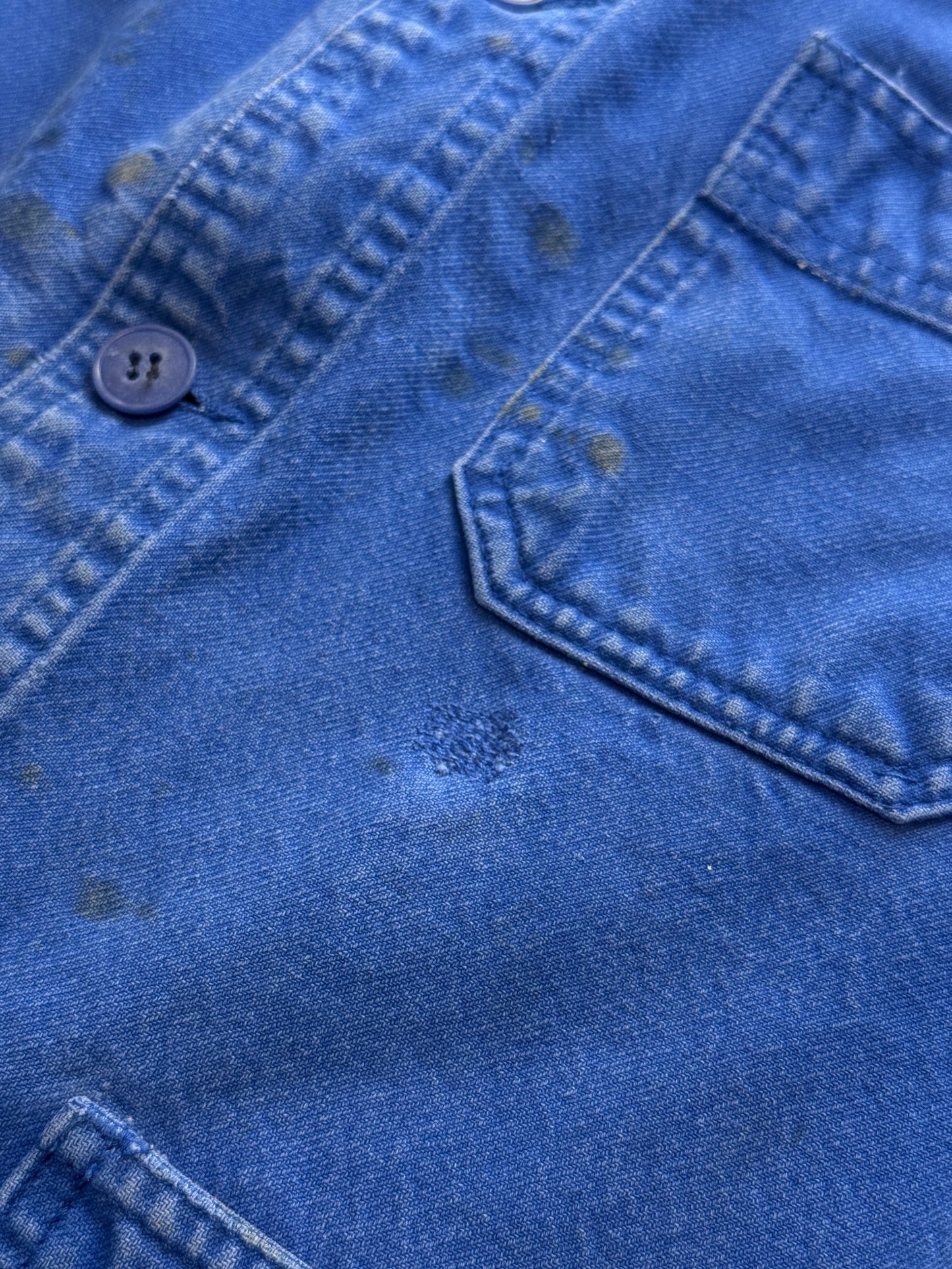 Vintage 1980s Bleu de Travail Chore Jacket Size S/M