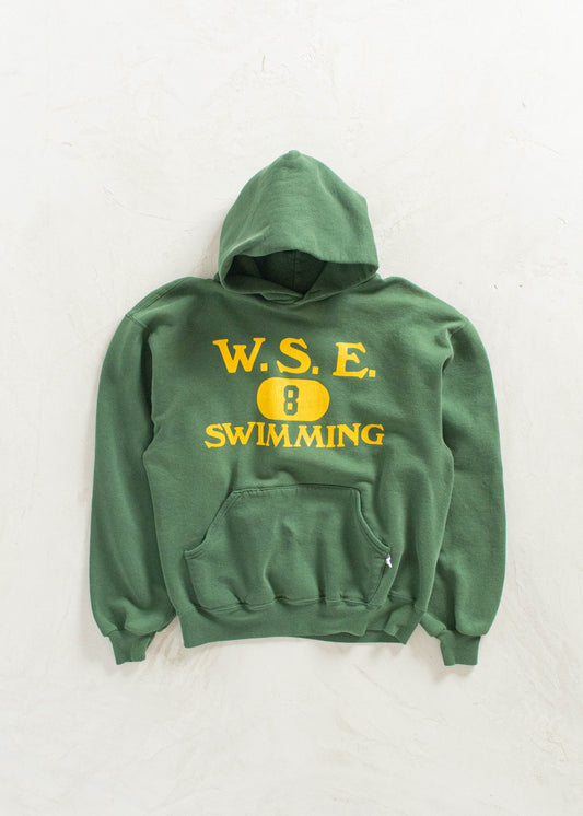 Vintage 1980s Russell Athletic W.S.E Swimming Hoodie Size M/L