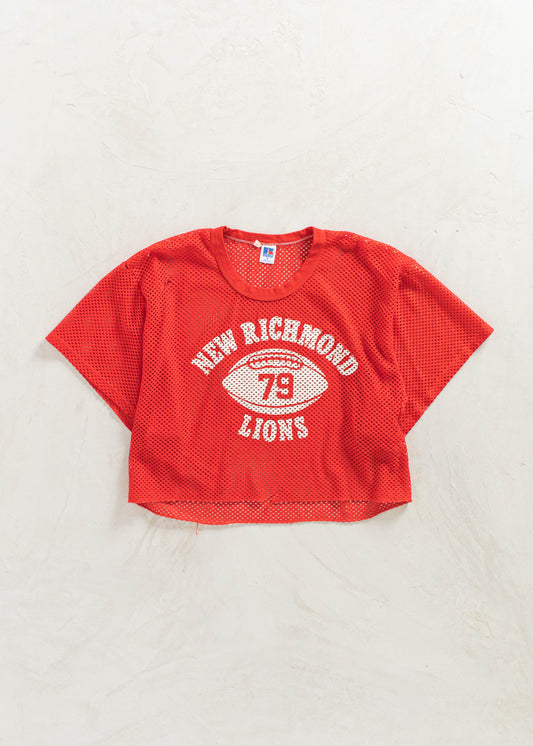 Vintage 1980s Russell Athletic "New Richmond Lions" Mesh Sport Jersey Size L/XL