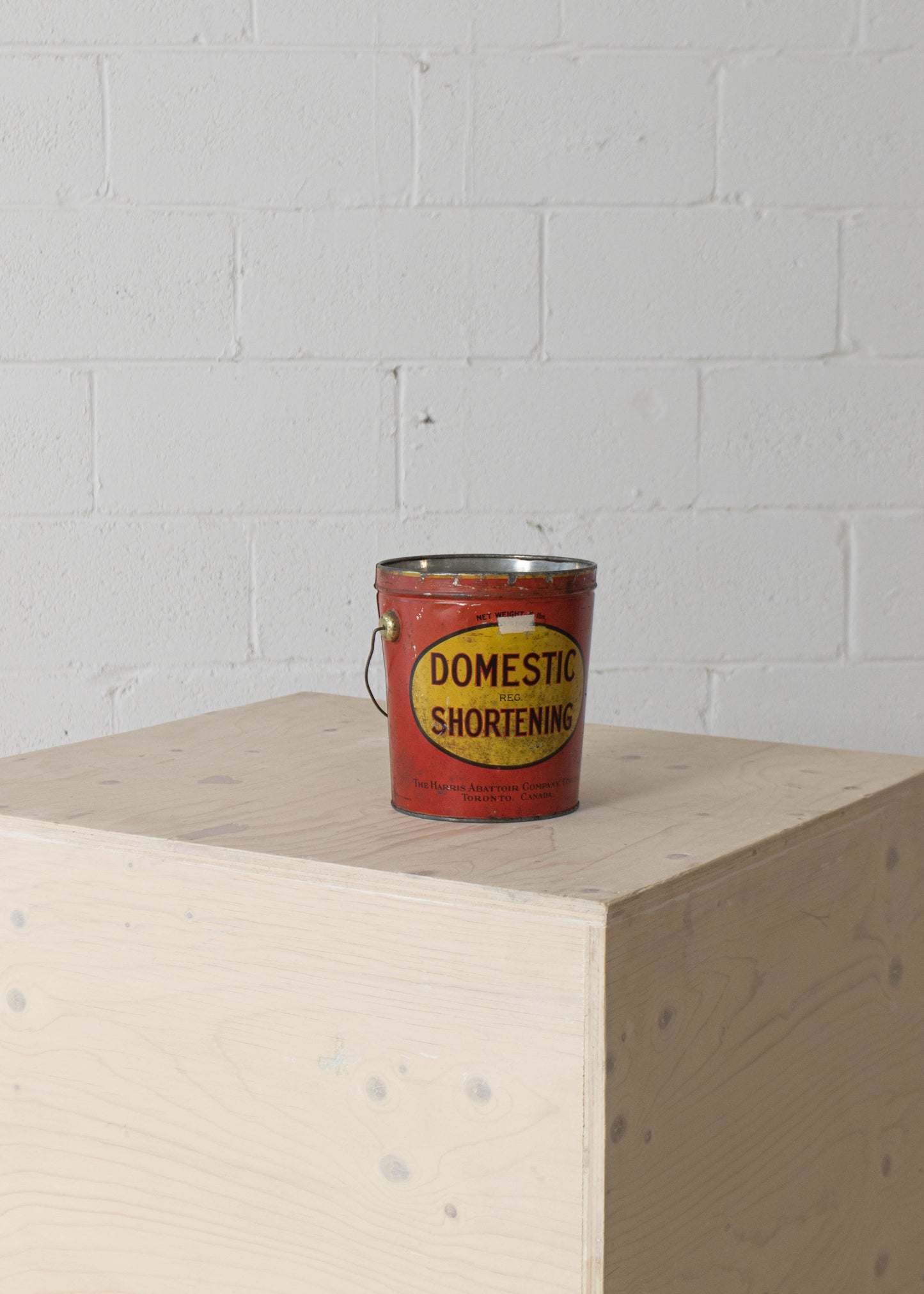 Vintage 1940s Domestic Shortening Canister
