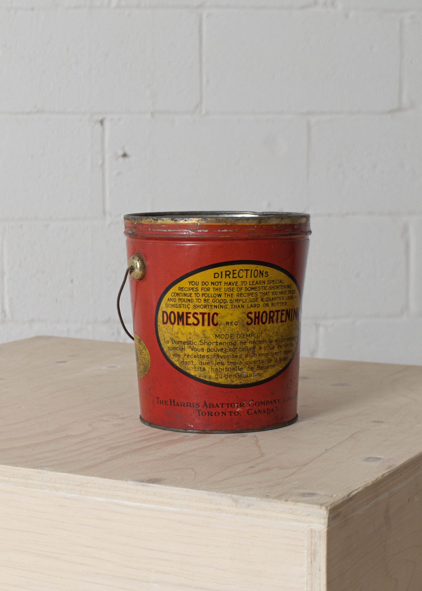 1940s Domestic Shortening Canister