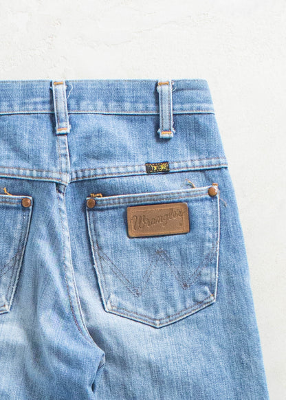 Vintage 1970s Wrangler Midwash Flare Jeans Size Women's 25 Men's 28