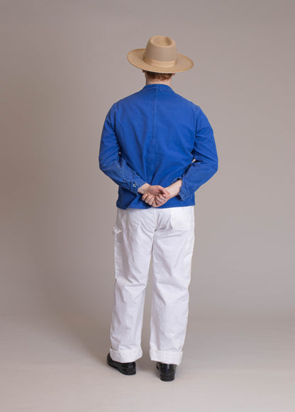 1980s Bleu de Travail French Workwear Chore Jacket Size M/L