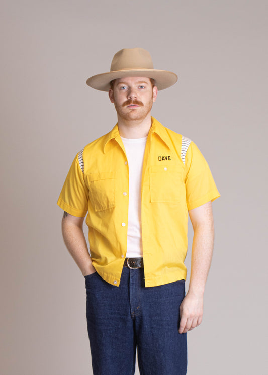 1970s Olympian Bowling Short Sleeve Button Up Shirt Size S/M