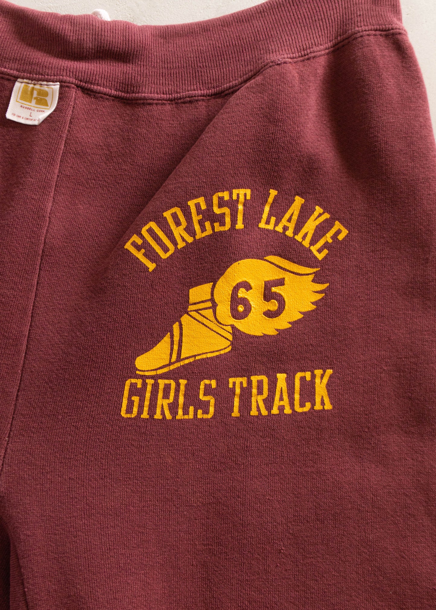 1970s Russell Athletic Forest Lake Girls Track Sweatsuit Size M/L