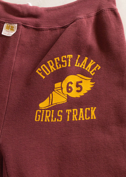 1970s Russell Athletic Forest Lake Girls Track Sweatsuit Size M/L