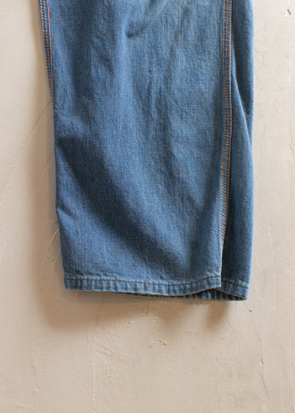 Vintage 1950s Big Mac Denim Carpenter Pants Size Women's 31 Men's 33