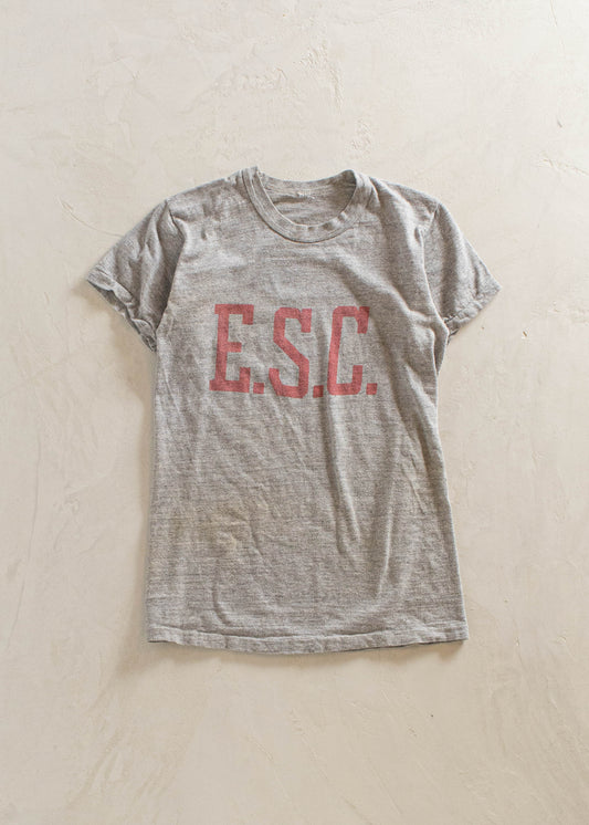 1980s E.S.C Souvenir T-Shirt Size 2XS/XS