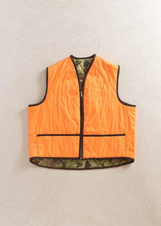 1980s Reversible Camouflage Hunting Vest Size XL/2XL