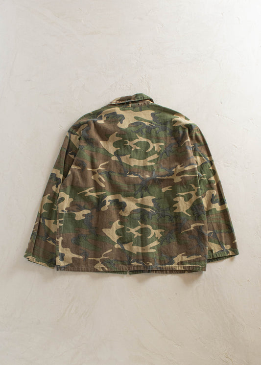 1980s Military Camo Chore Coat Size L/XL