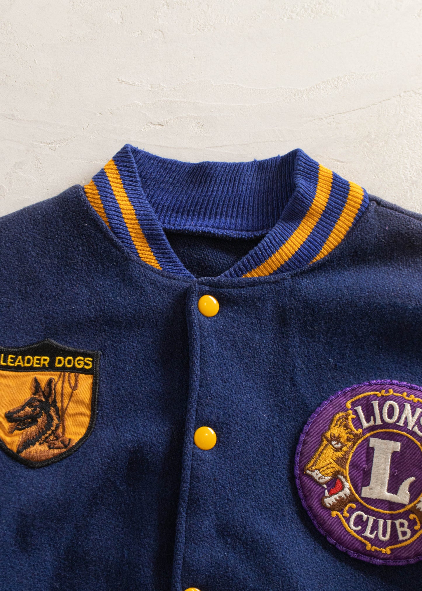 1950s Empire Sporting Goods Indian Ringer Varsity Jacket Size M/L