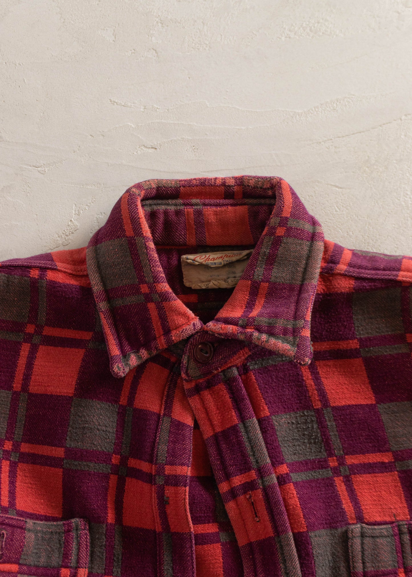 1980s Champion Flannel Button Up Size S/M