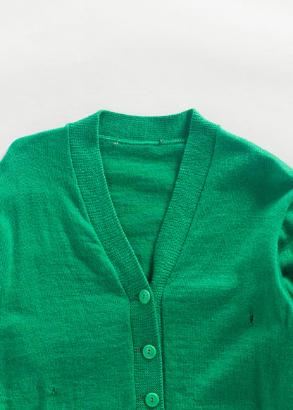 Vintage 1960s "Karen" Varsity Letterman Wool Cardigan Size S/M