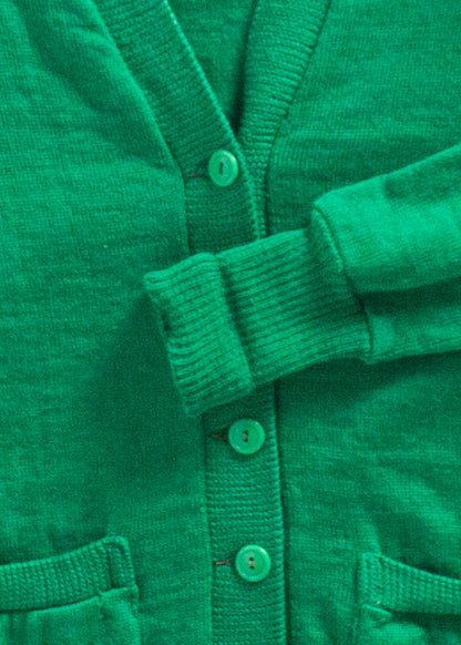 Vintage 1960s "Karen" Varsity Letterman Wool Cardigan Size S/M