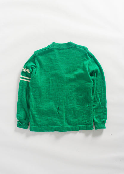 Vintage 1960s "Karen" Varsity Letterman Wool Cardigan Size S/M