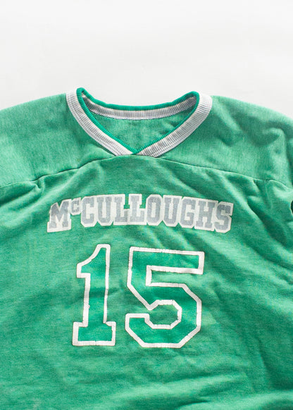 Vintage 1970s Russell Athletic "McCulloughs 15" Sport Jersey Size M/L