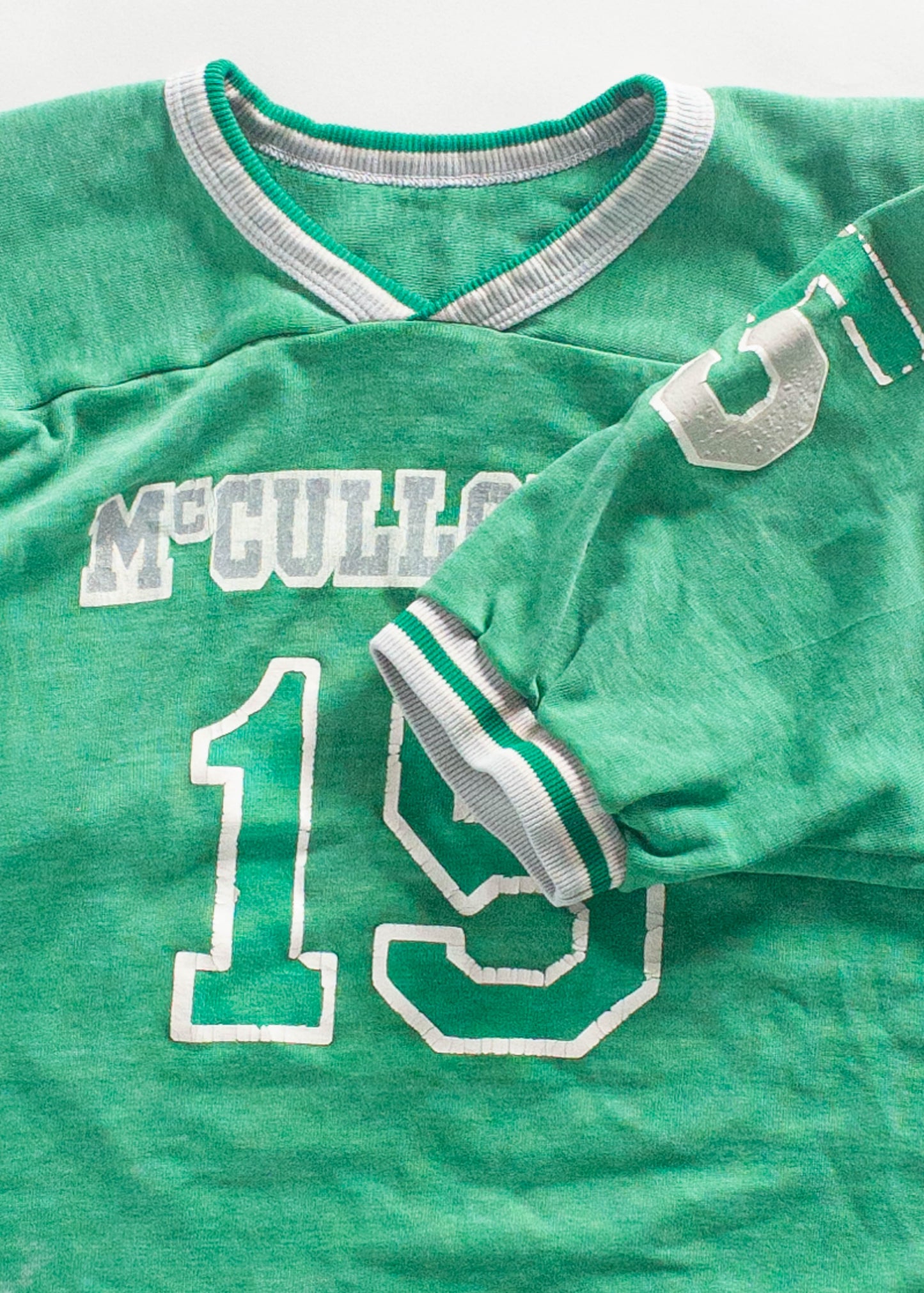 Vintage 1970s Russell Athletic "McCulloughs 15" Sport Jersey Size M/L