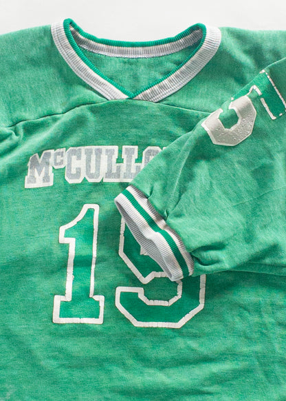 Vintage 1970s Russell Athletic "McCulloughs 15" Sport Jersey Size M/L