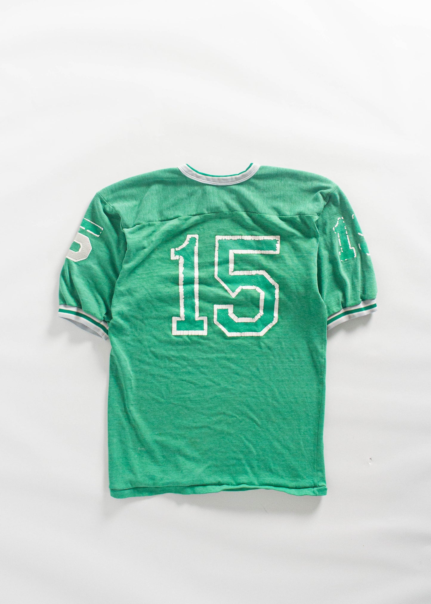 Vintage 1970s Russell Athletic "McCulloughs 15" Sport Jersey Size M/L