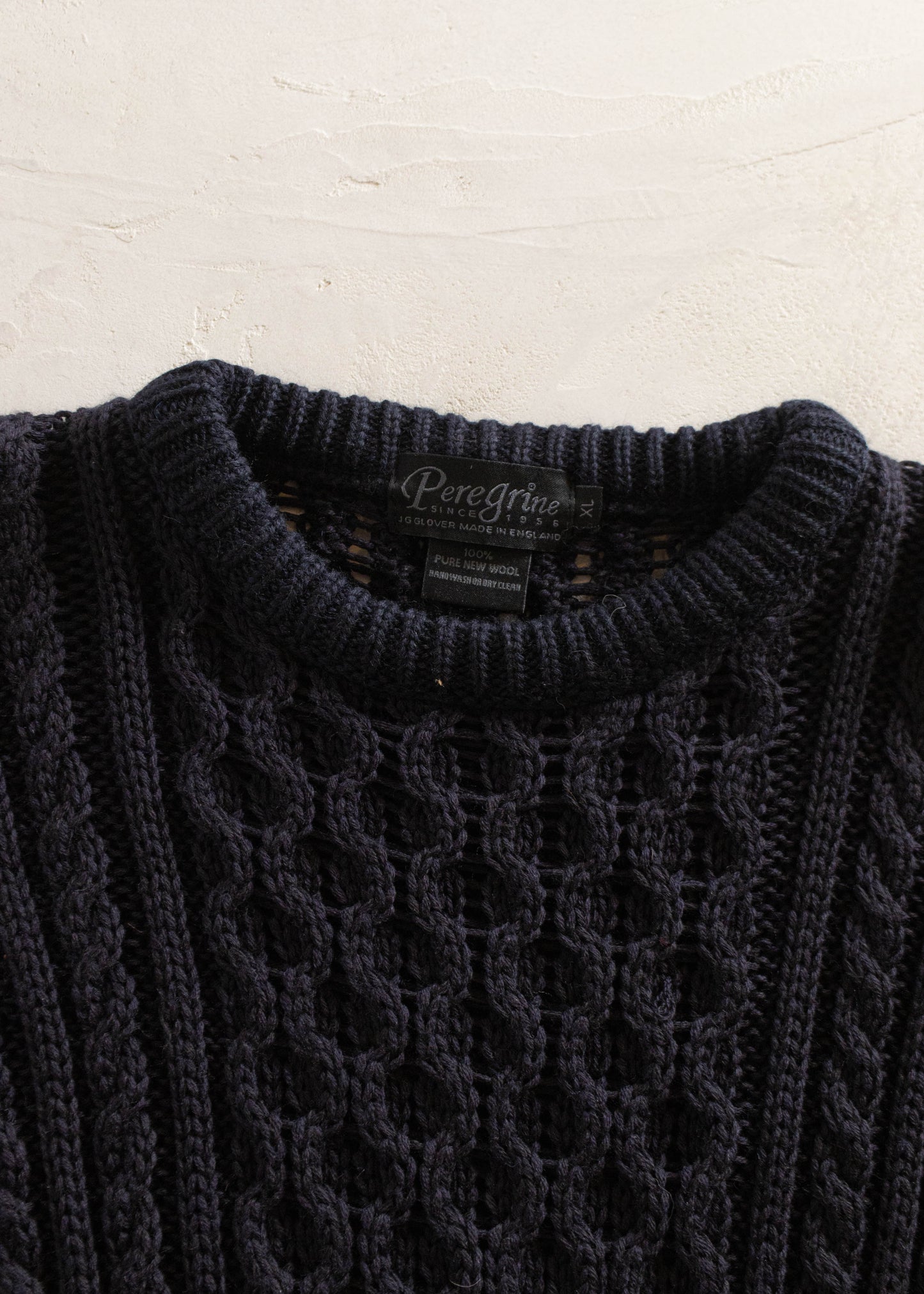 1980s Wool Fisherman Pullover Sweater Size L/XL