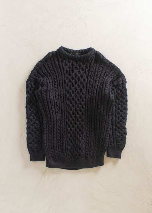 1980s Wool Fisherman Pullover Sweater Size L/XL