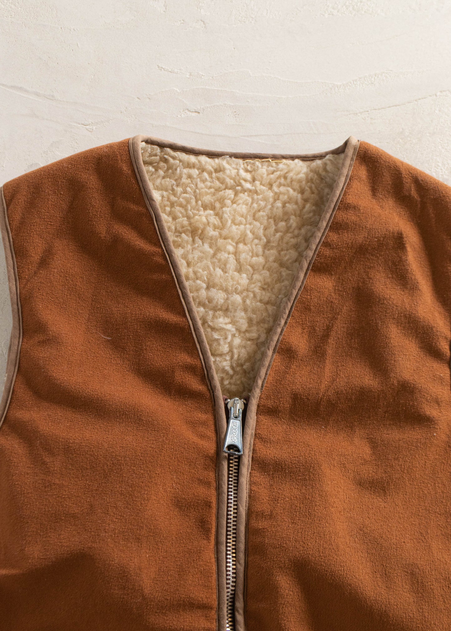1980s Sherpa Lined Vest Size 2XS/XS