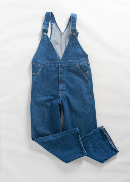 Vintage 1970s GWG Reworked Denim Overalls Size L/XL