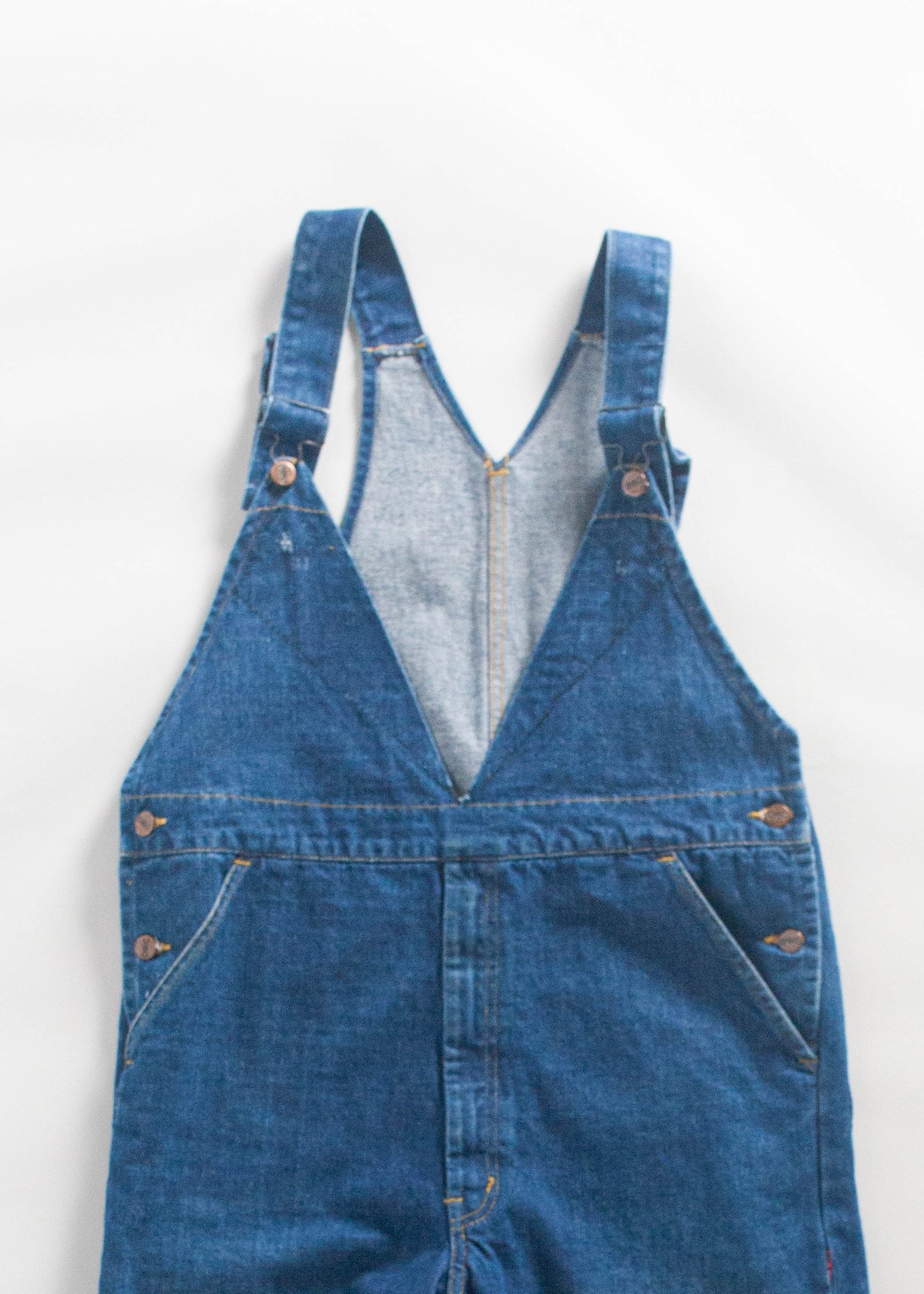 Vintage 1970s GWG Reworked Denim Overalls Size L/XL