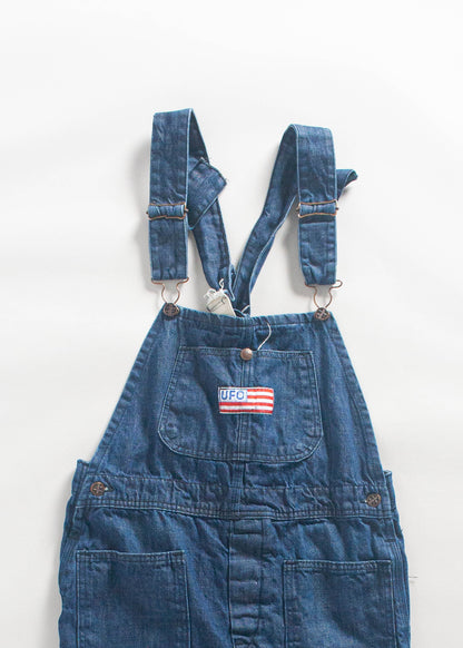 Vintage 1960s UFO Flare Denim Overalls Size S/M