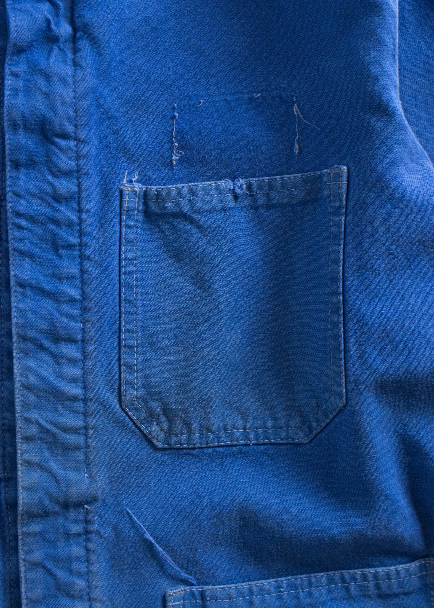 Vintage 1980s Bleu de Travail French Workwear Chore Jacket Size S/M