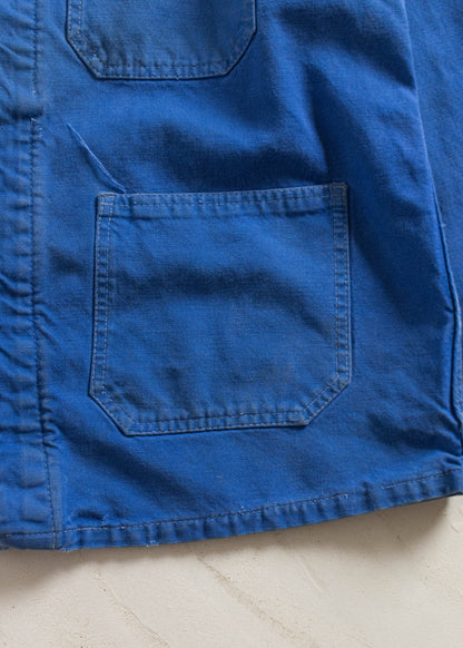 Vintage 1980s Bleu de Travail French Workwear Chore Jacket Size S/M