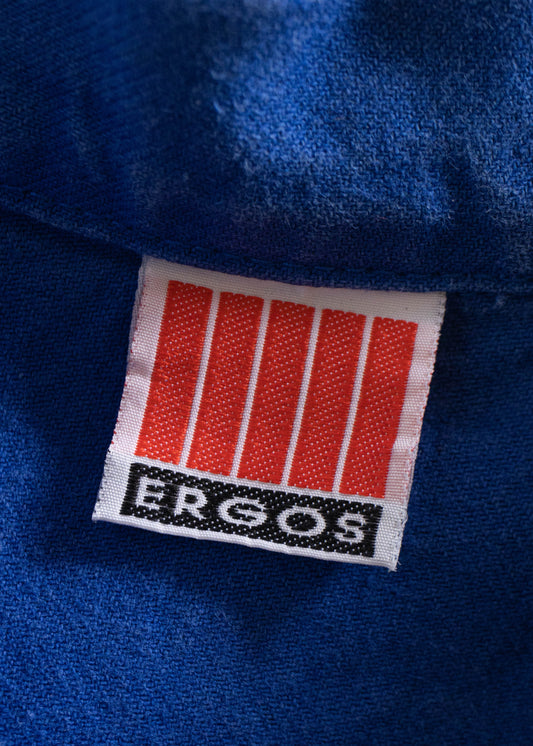 1980s Ergos French Workwear Chore Jacket Size L/XL