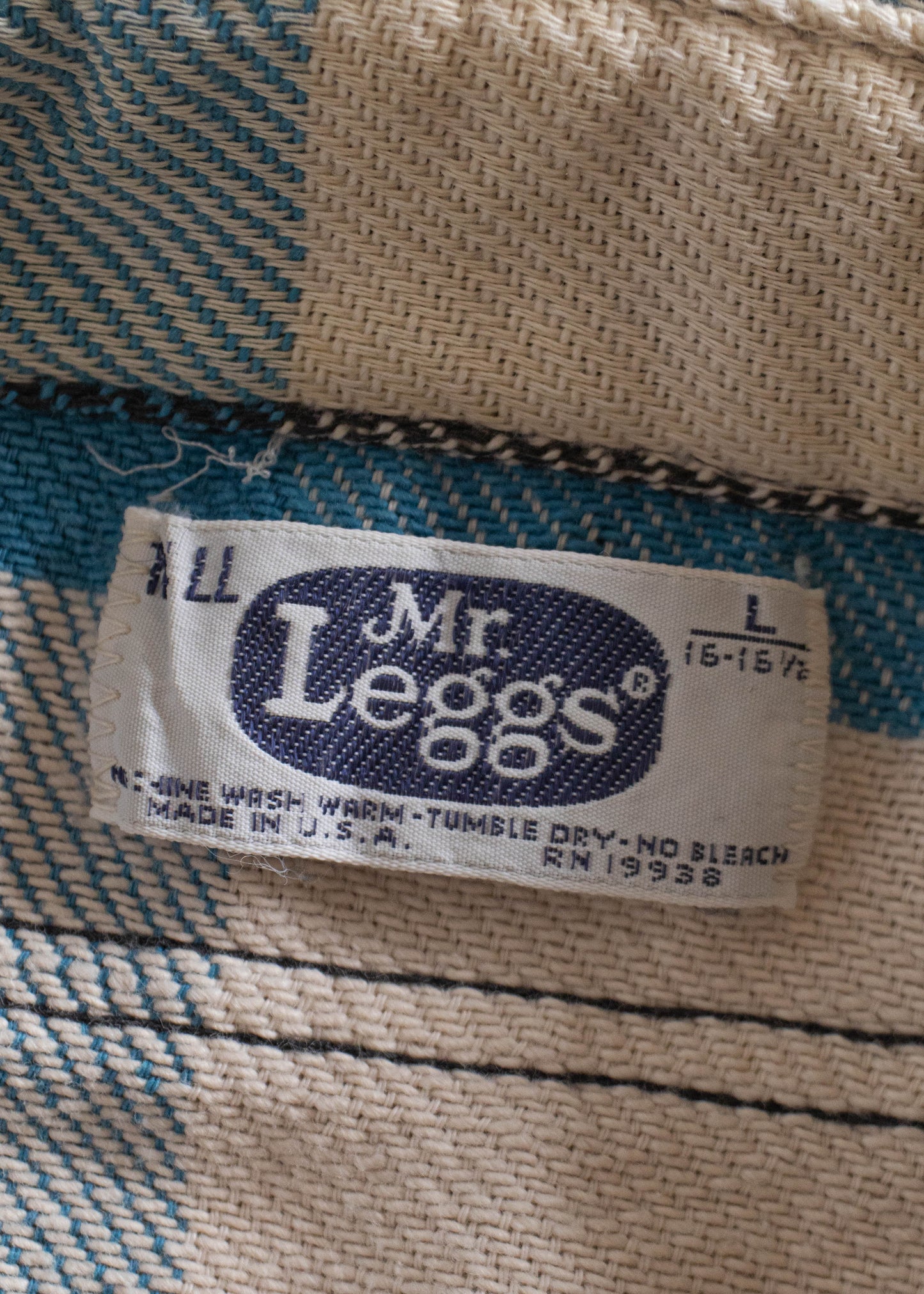 Vintage 1980s Mr. Leggs Cotton Flannel Button Up Shirt Size M/L – Palmo  Goods