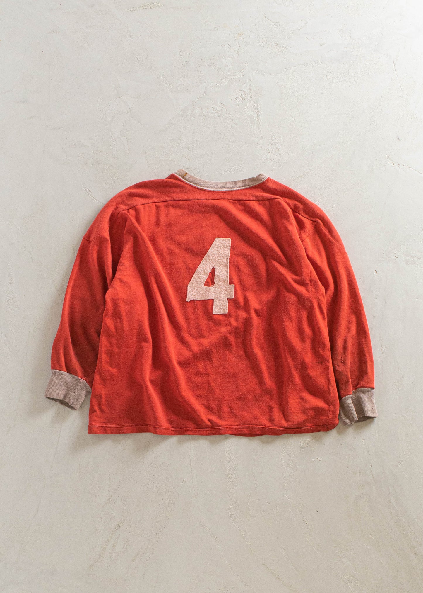 1960s Ecole Secondaire Albert Gariepy 3/4 Sleeve Sport Jersey Size M/L