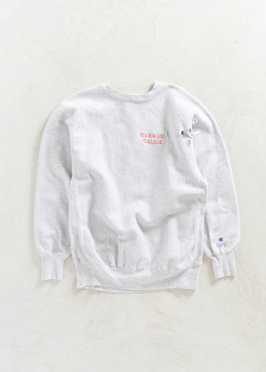 Vintage 1990s Champion "Edgewood College" Reverse Weave Sweatshirt Size L/XL