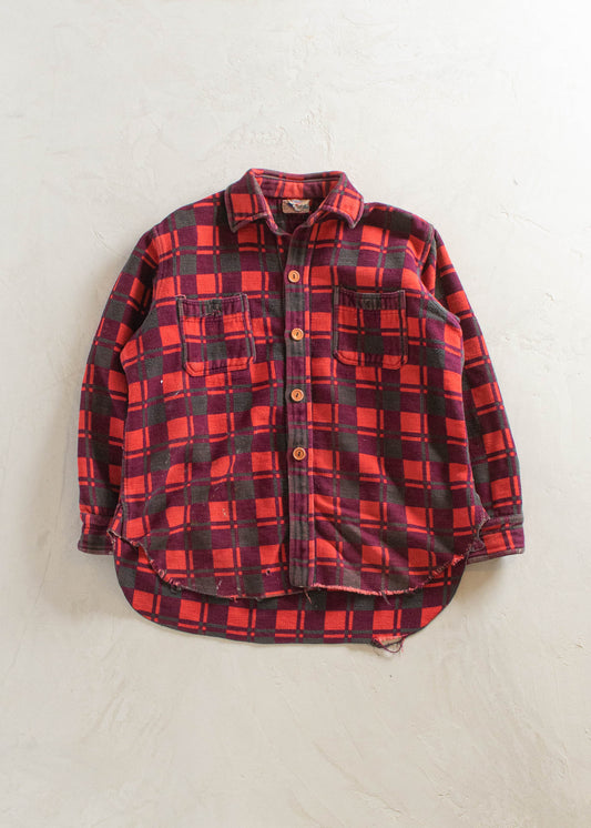 1980s Champion Flannel Button Up Shirt Size M/L