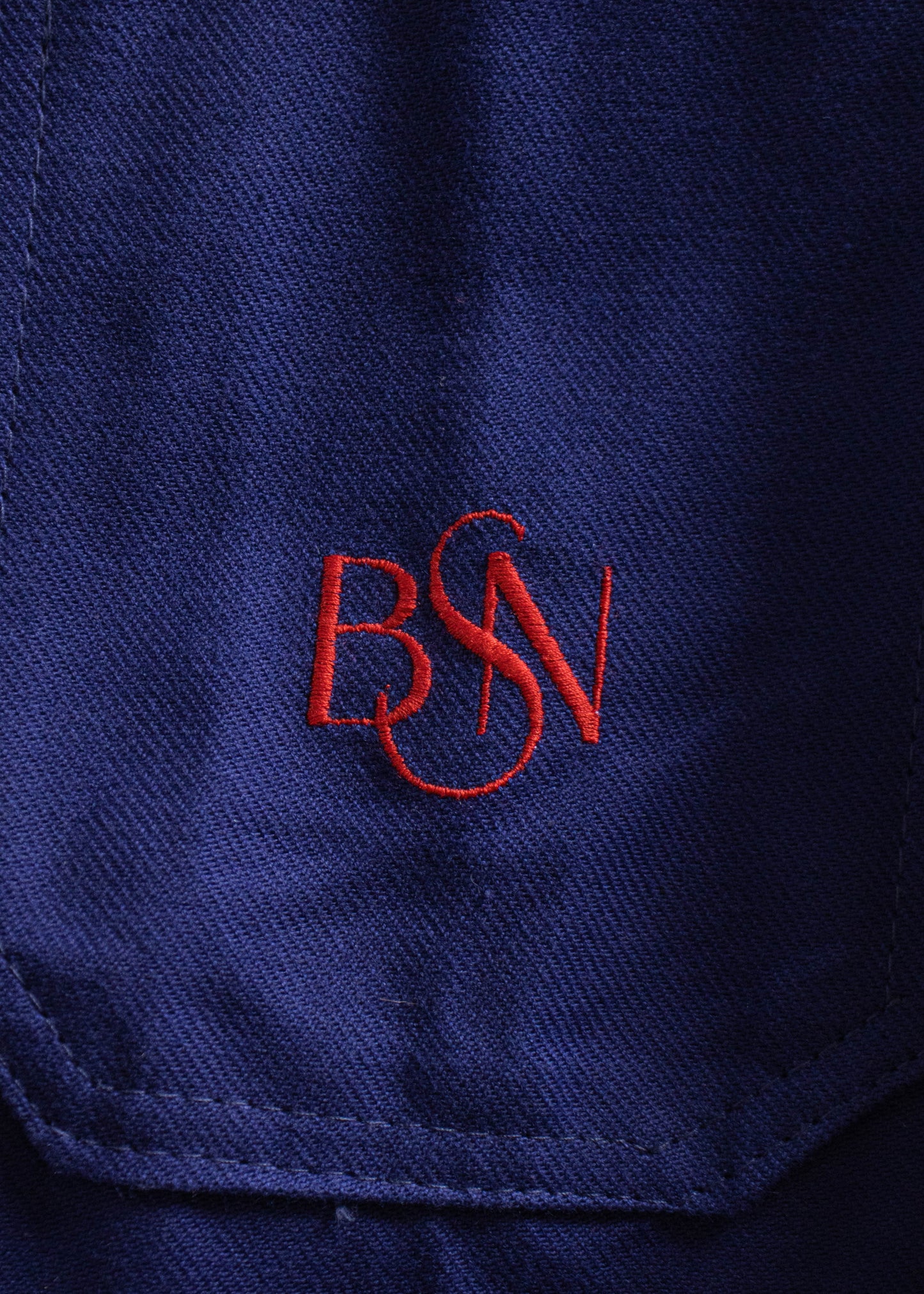 1970s Deadstock Sanforized French Workwear Chore Jacket Size S/M