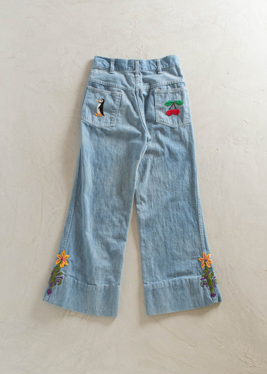 1980s Lightwash Flare Jeans Size Women's 24