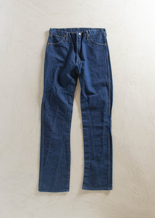 1980s Wrangler Darkwash Jeans Size Women's 30 Men's 32