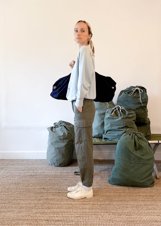 1982 Paul Royé HBT French Military Cargo Pants Size Women's 27 Men's 30