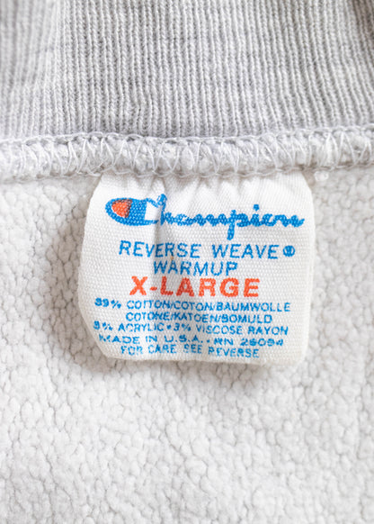 Vintage 1980s Champion "St-John Fisher College" Reverse Weave Warmup Sweatshirt Size M/L