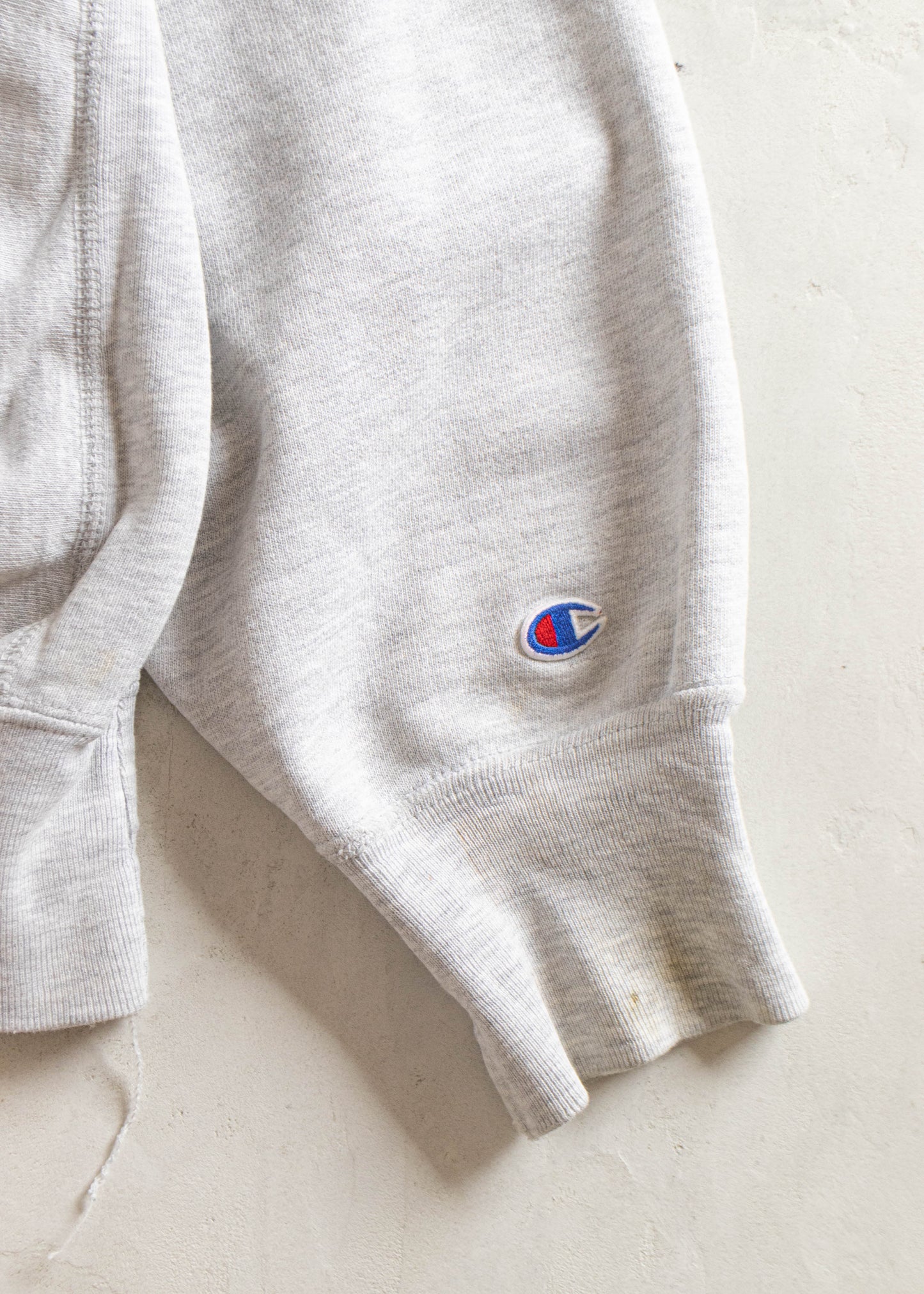 Vintage 1980s Champion "St-John Fisher College" Reverse Weave Warmup Sweatshirt Size M/L