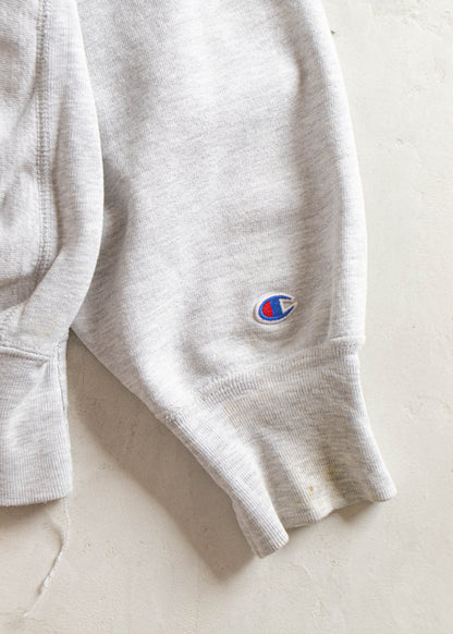 Vintage 1980s Champion "St-John Fisher College" Reverse Weave Warmup Sweatshirt Size M/L