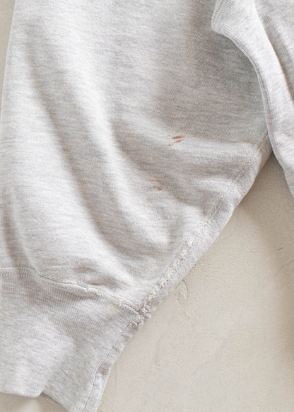 Vintage 1980s Champion "St-John Fisher College" Reverse Weave Warmup Sweatshirt Size M/L